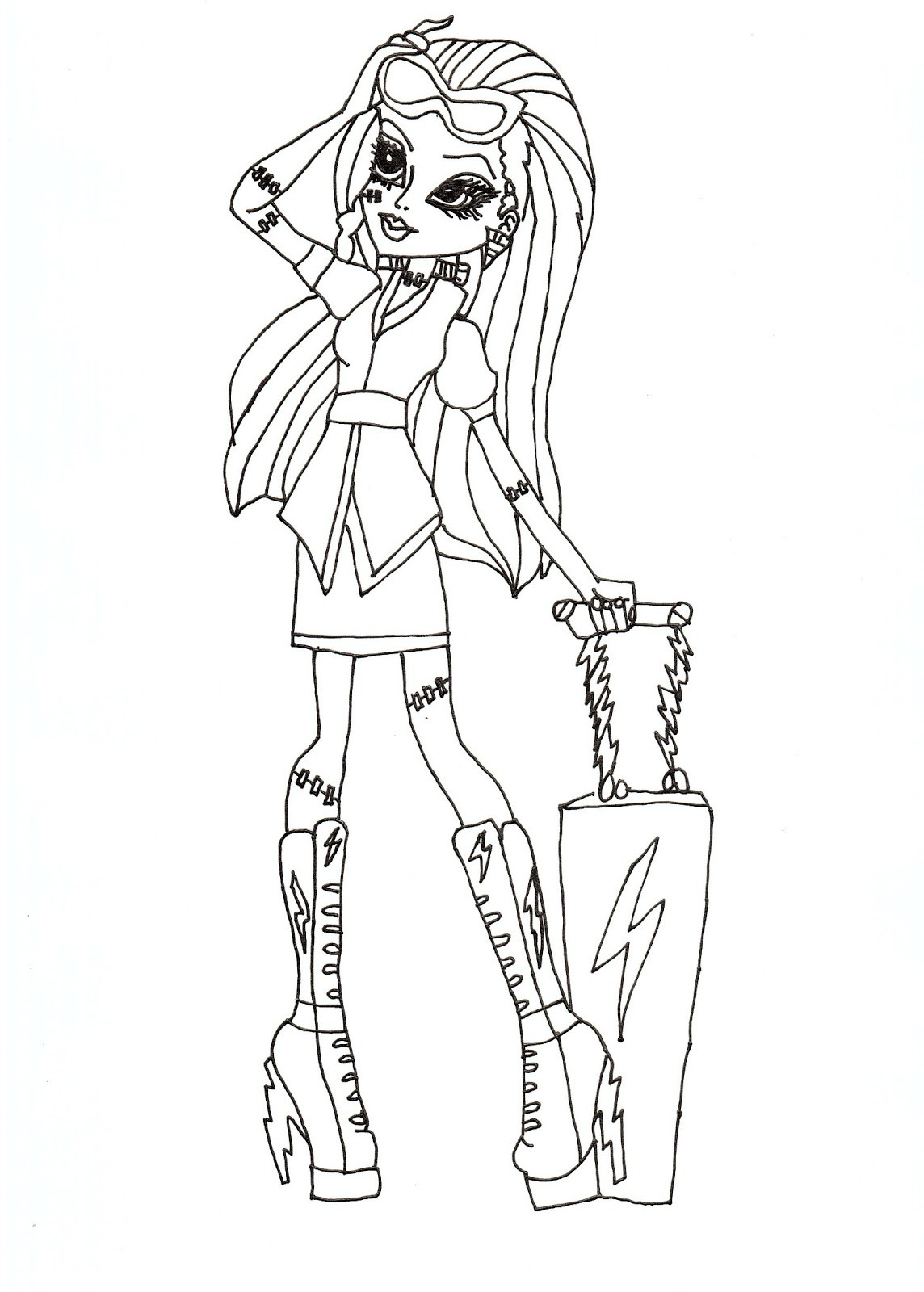 Free Printable Coloring Sheets Monster High
 Free Printable Monster High Coloring Pages for Kids