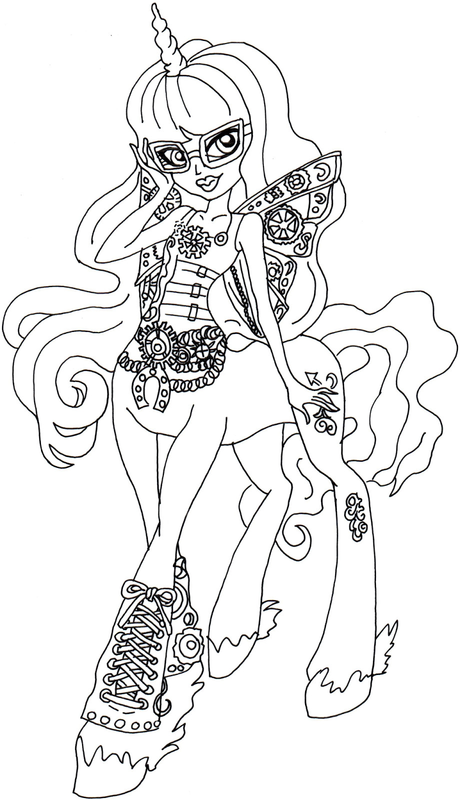 Free Printable Coloring Sheets Monster High
 Free Printable Monster High Coloring Pages November 2015