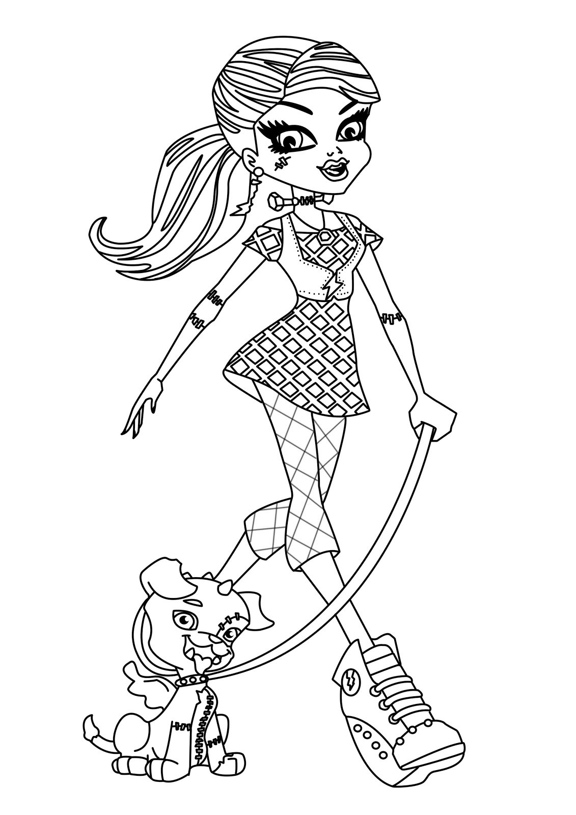 Free Printable Coloring Sheets Monster High
 Free Printable Monster High Coloring Pages for Kids