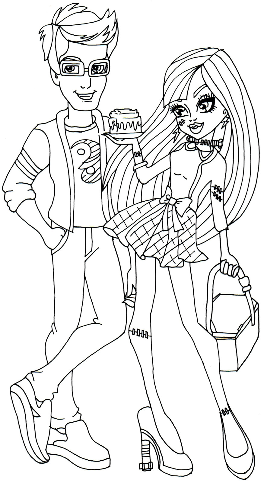 Free Printable Coloring Sheets Monster High
 Free Printable Monster High Coloring Pages February 2014