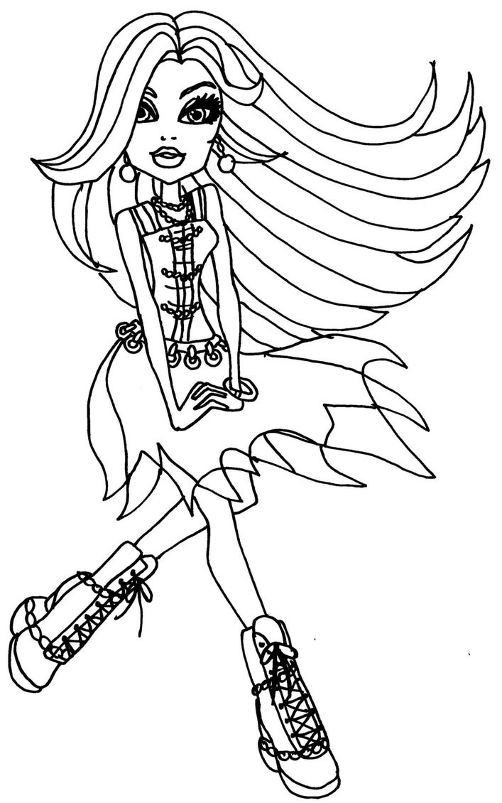 Free Printable Coloring Sheets Monster High
 Free Printable Monster High Coloring Pages for Kids