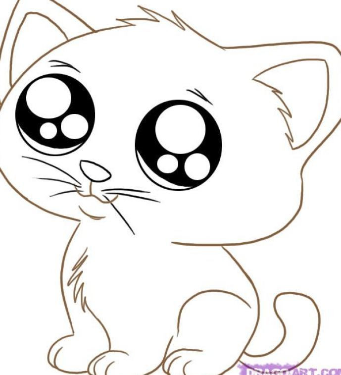 Best ideas about Free Printable Coloring Sheets Of Baby Animals With Big Eyes And Are Kittens
. Save or Pin cute cartoon animals Now.