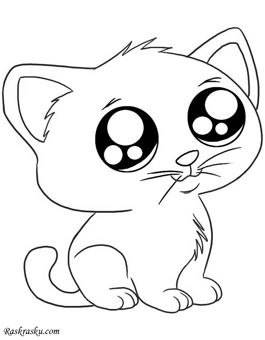 Best ideas about Free Printable Coloring Sheets Of Baby Animals With Big Eyes And Are Kittens
. Save or Pin Раскраска Удивлённый кот Now.