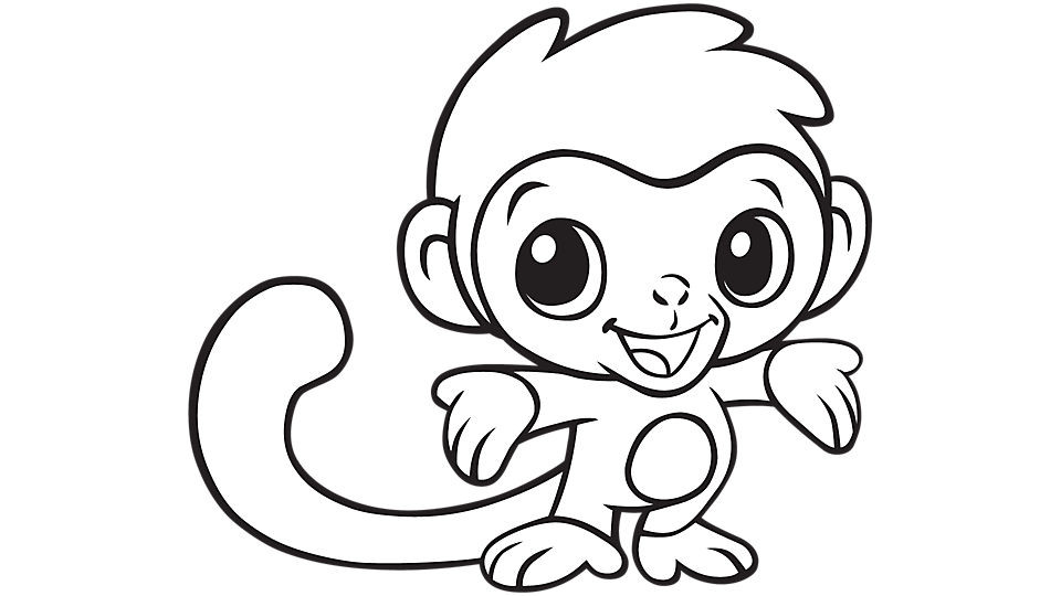 Best ideas about Free Printable Coloring Sheets Of Baby Animals With Big Eyes And Are Kittens
. Save or Pin Macaco para Colorir e Imprimir Muito Fácil Colorir e Now.