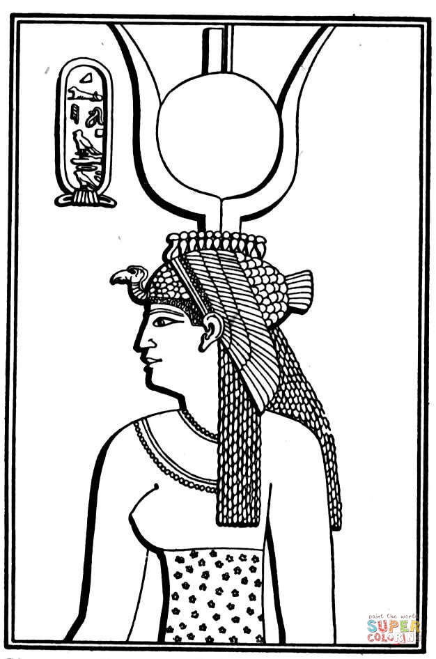 Free Printable Coloring Sheets Of Cleopatra
 Disegno di Cleopatra da colorare