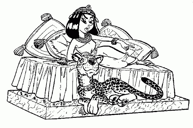 Free Printable Coloring Sheets Of Cleopatra
 Cleopatra disegno da colorare Asterix disegni da