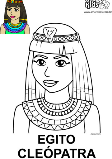 Free Printable Coloring Sheets Of Cleopatra
 Egito Antigo Desenhos para colorir Smartkids