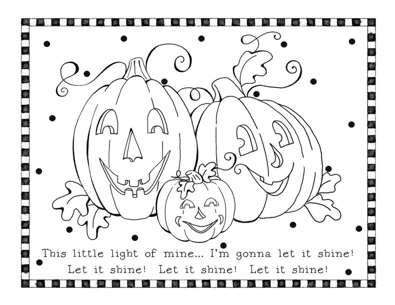 Free Printable Coloring Sheets Of Shine For Jesus Pumpkin
 Let it Shine Coloring Page Karla s Korner