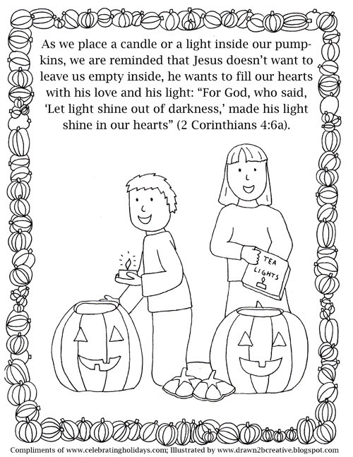 Free Printable Coloring Sheets Of Shine For Jesus Pumpkin
 Light Shines Coloring Pages From Bible Veses Light