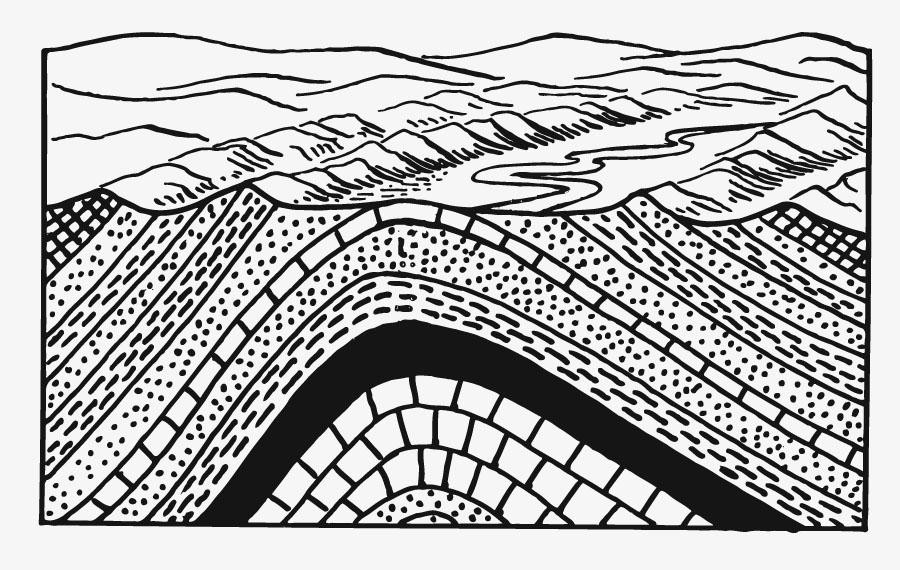 Free Printable Coloring Sheets Of The Earth'S Geologic Layers
 Coloring page earth layers anticline img