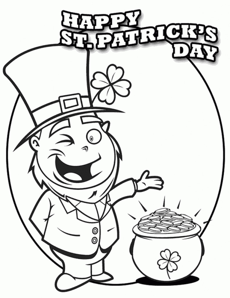 Free Printable Coloring Sheets On St. Patrick'S Day
 12 Printable St Patrick S Day Coloring Pages For Kids