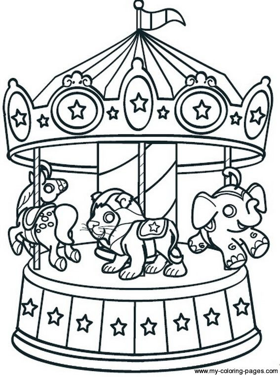 Free Printable Coloring Sheets Round
 carousel coloring sheets Google Search