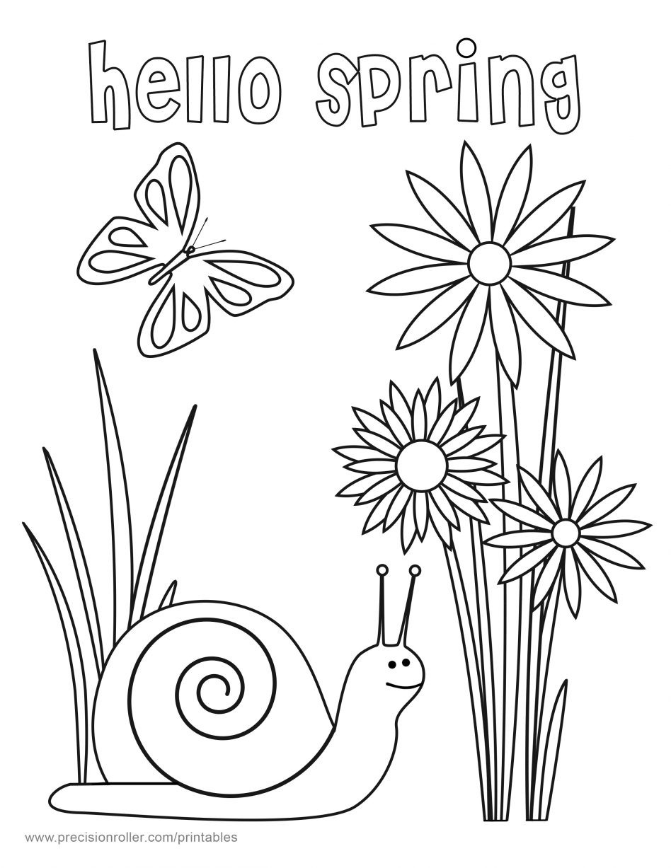 Free Printable Coloring Sheets Spring
 46 Springtime Coloring Pages Free Free Springtime