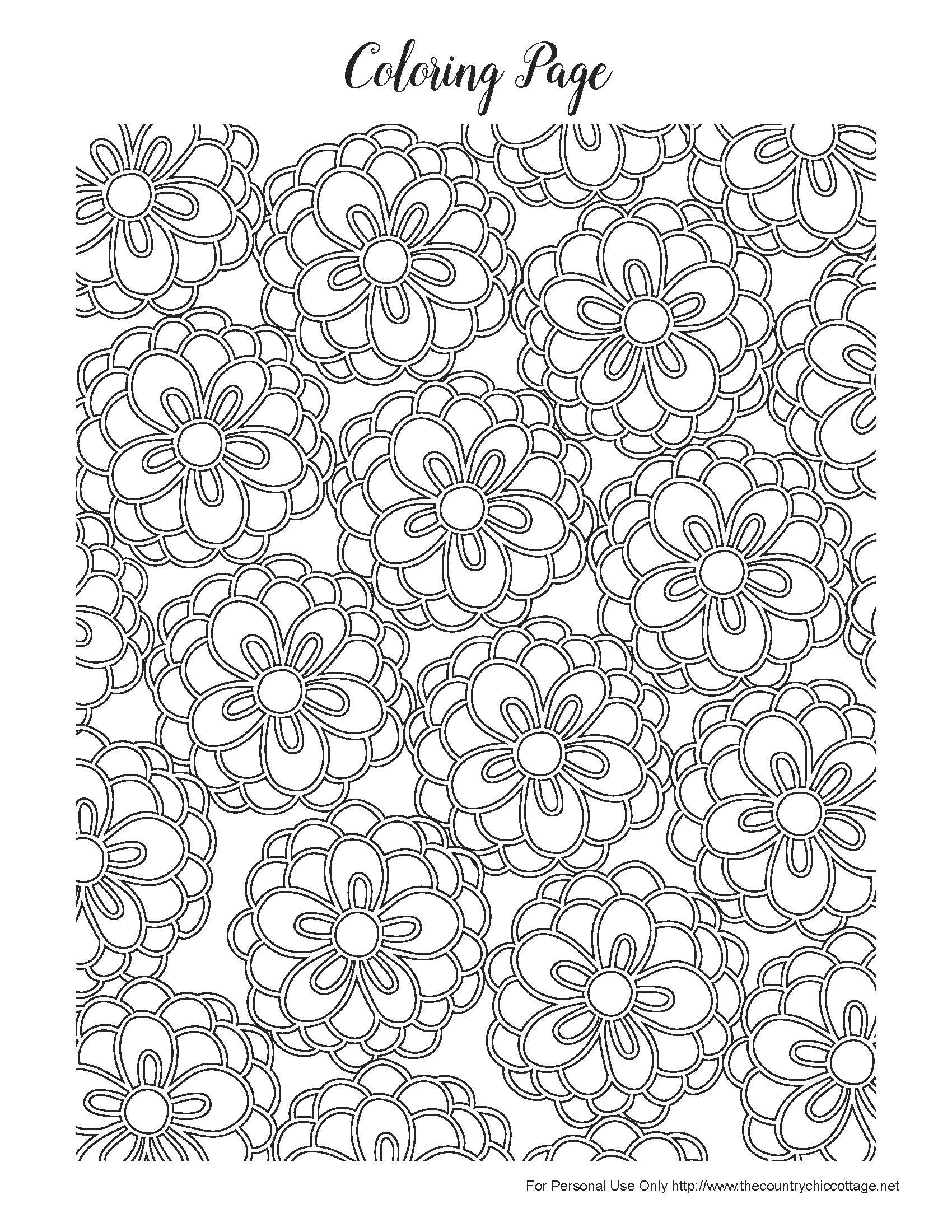 Free Printable Coloring Sheets Spring For Adults
 Free Spring Coloring Pages for Adults The Country Chic
