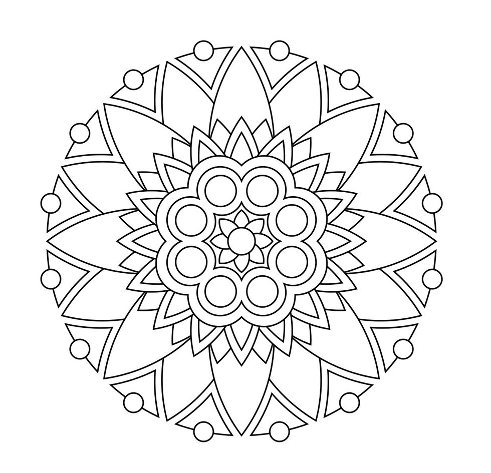 Free Printable Coloring Sheets Stress Relief
 These Printable Mandala And Abstract Coloring Pages