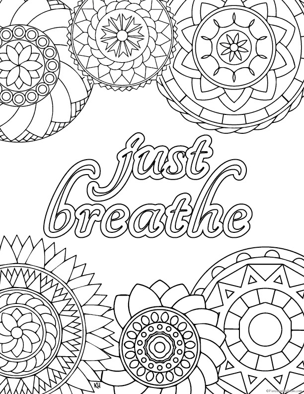 Free Printable Coloring Sheets Stress Relief
 Stress relief coloring pages to help you find your Zen again