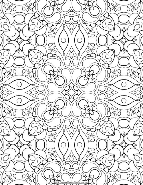 Free Printable Coloring Sheets Stress Relief
 These Printable Mandala And Abstract Coloring Pages