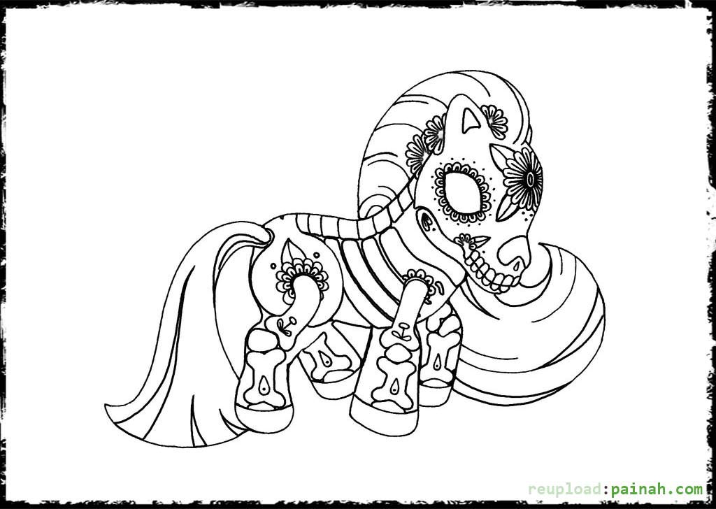 Free Printable Day Of The Dead Coloring Pages
 Day of the Dead Coloring Pages for Adults Free