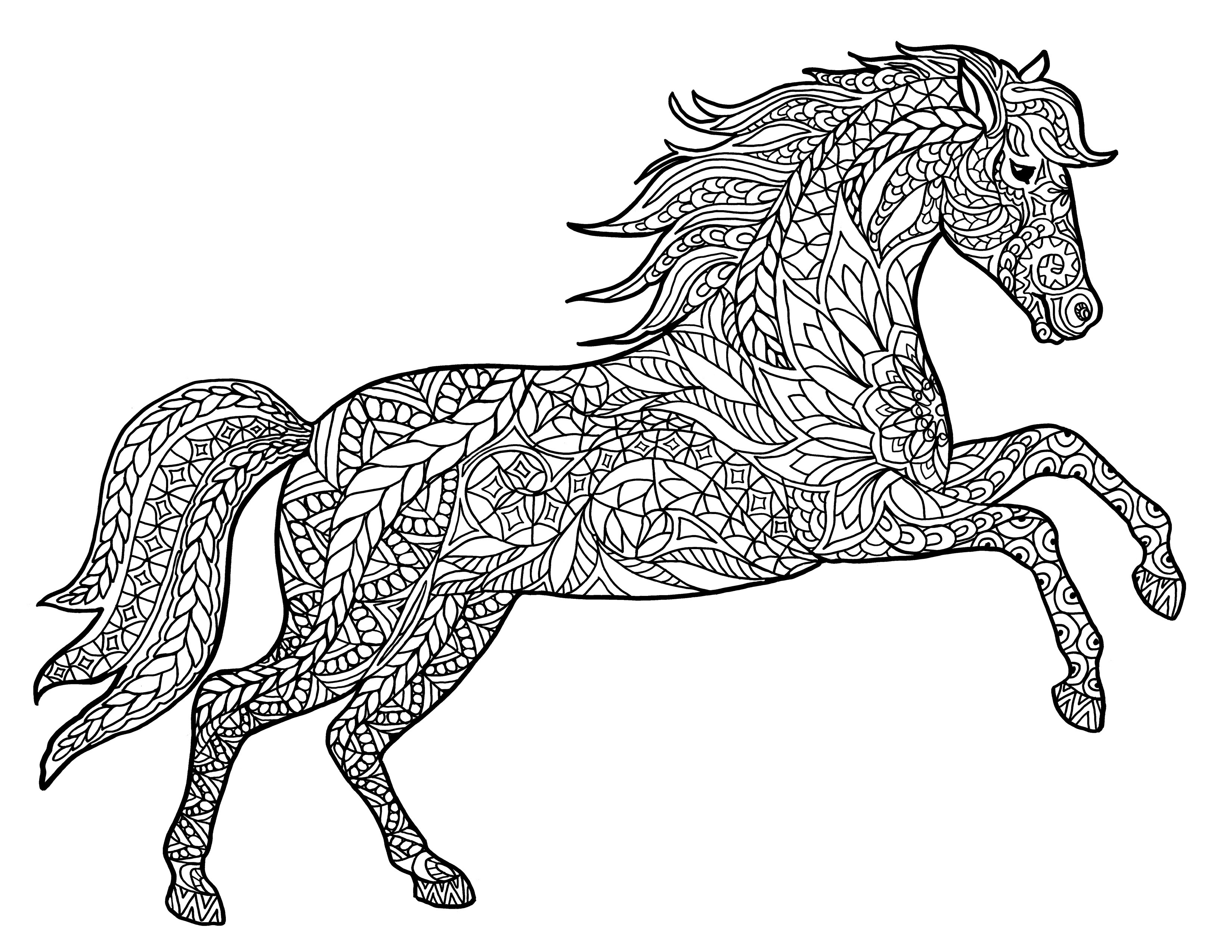 Free Printable Horse Coloring Pages For Adults
 Adult Coloring Pages Animals Best Coloring Pages For Kids