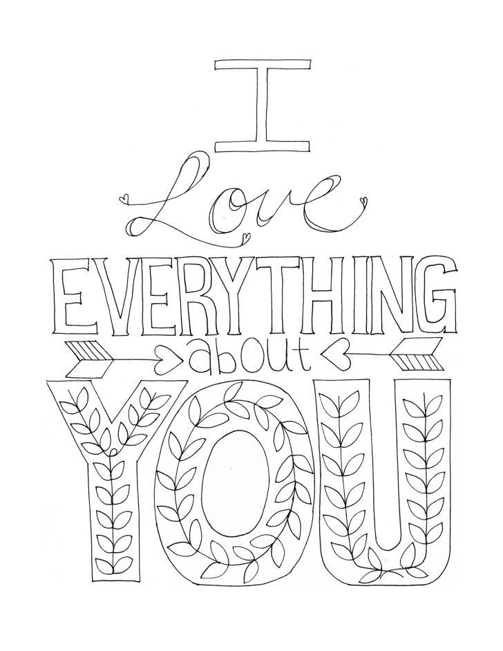 Free Printable I Love You Coloring Pages For Adults
 Free printable coloring sheets with sweet phrases Have