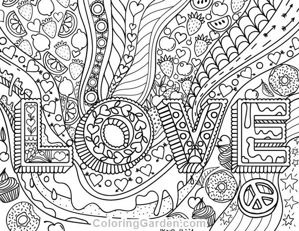 Free Printable Love Coloring Pages For Adults
 Printable Coloring Sheets For Adults Quotes About