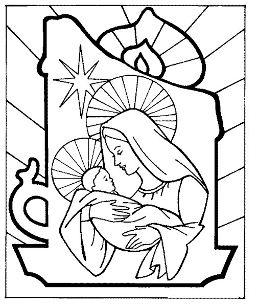 Free Printable Stained Glass Coloring Pages For Adults
 Christmas Nativity Stained Glass Coloring Pages