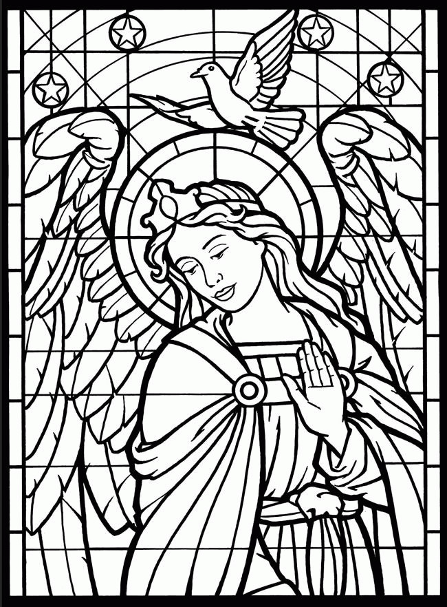 Free Printable Stained Glass Coloring Pages For Adults
 Free Printable Stained Glass Coloring Pages For Adults
