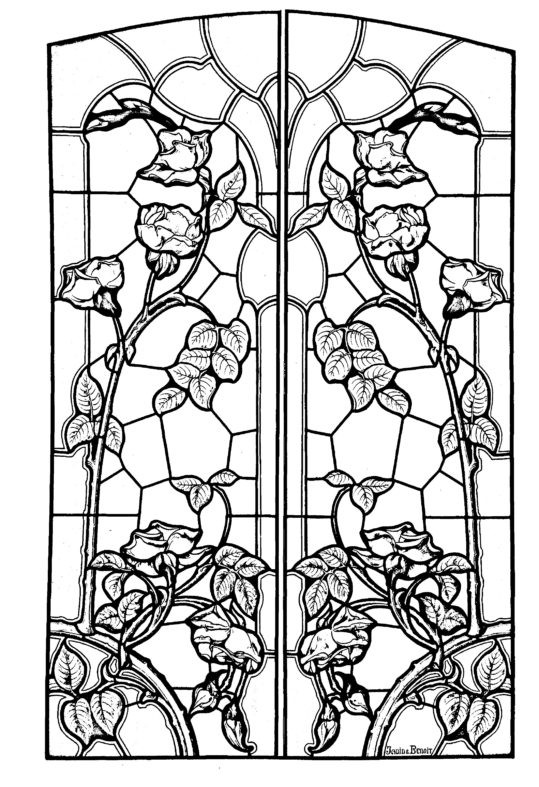 Free Printable Stained Glass Coloring Pages For Adults
 Coloring Pages Handsome Stained Glass Coloring Pages For