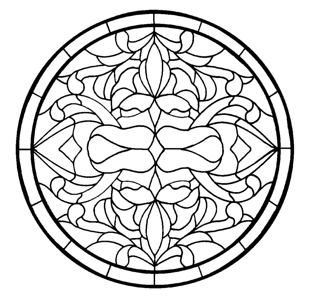 Free Printable Stained Glass Coloring Pages For Adults
 Coloring Pages Free Stained Glass Coloring Pages