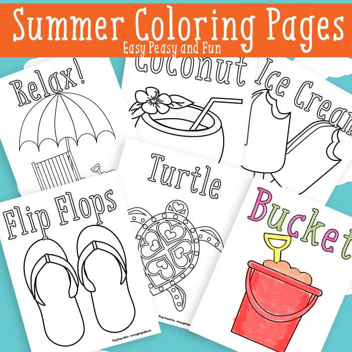 Free Printable Summer Coloring Pages
 Summer Coloring Pages Free Printable Easy Peasy and Fun