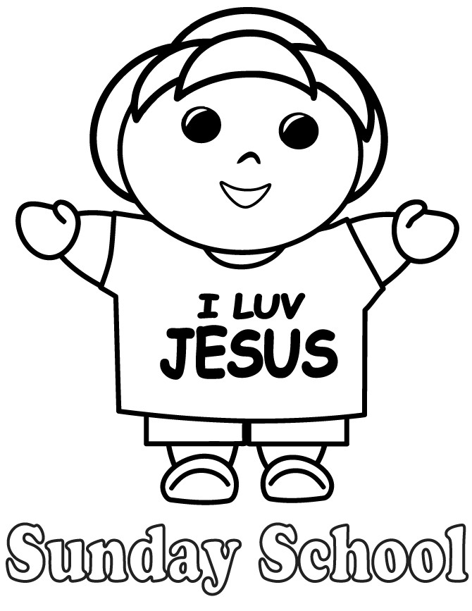 Free Printable Sunday School Coloring Pages
 Preschool Sunday School Coloring Pages Coloring Home