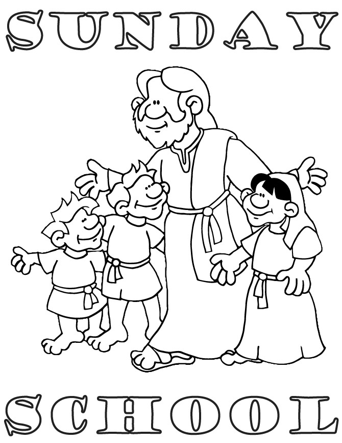Free Printable Sunday School Coloring Pages
 Sunday School Coloring Pages