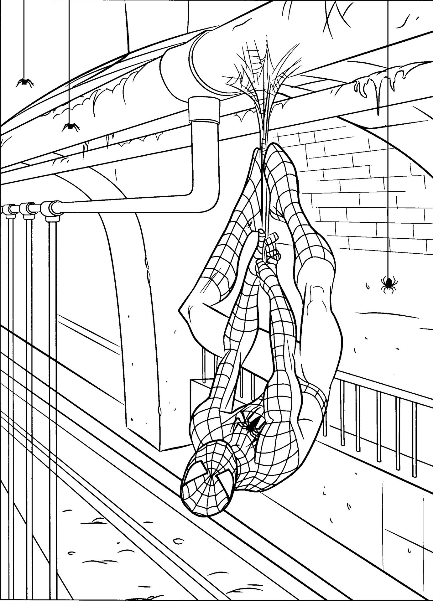 Free Spiderman Printable Coloring Sheets
 Free Printable Spiderman Coloring Pages For Kids