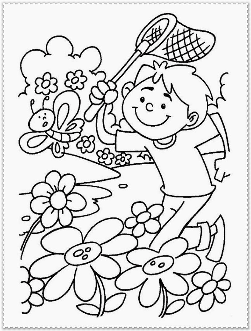 Free Spring Coloring Pages
 Spring Coloring Pages Printable