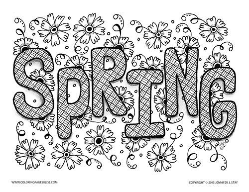 Free Spring Coloring Pages For Adults
 Spring Coloring Pages For Adults – Color Bros