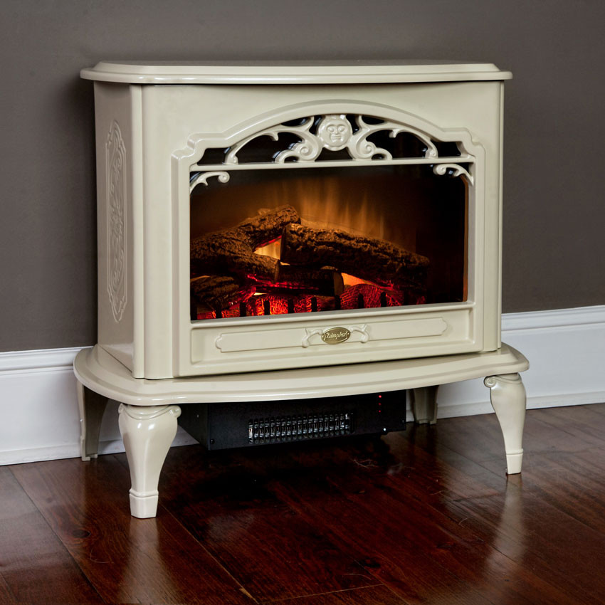 Best ideas about Free Standing Electric Fireplace
. Save or Pin Celeste Freestanding Electric Stove in Cream Now.