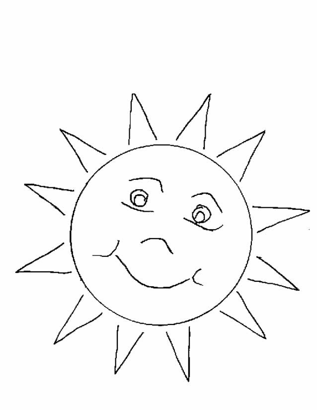Free Sunshine Preschool Coloring Sheets
 Coloriage soleil à imprimer gratuitement