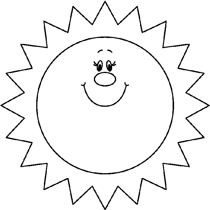 Free Sunshine Preschool Coloring Sheets
 School Clip Art Black And White Cliparts