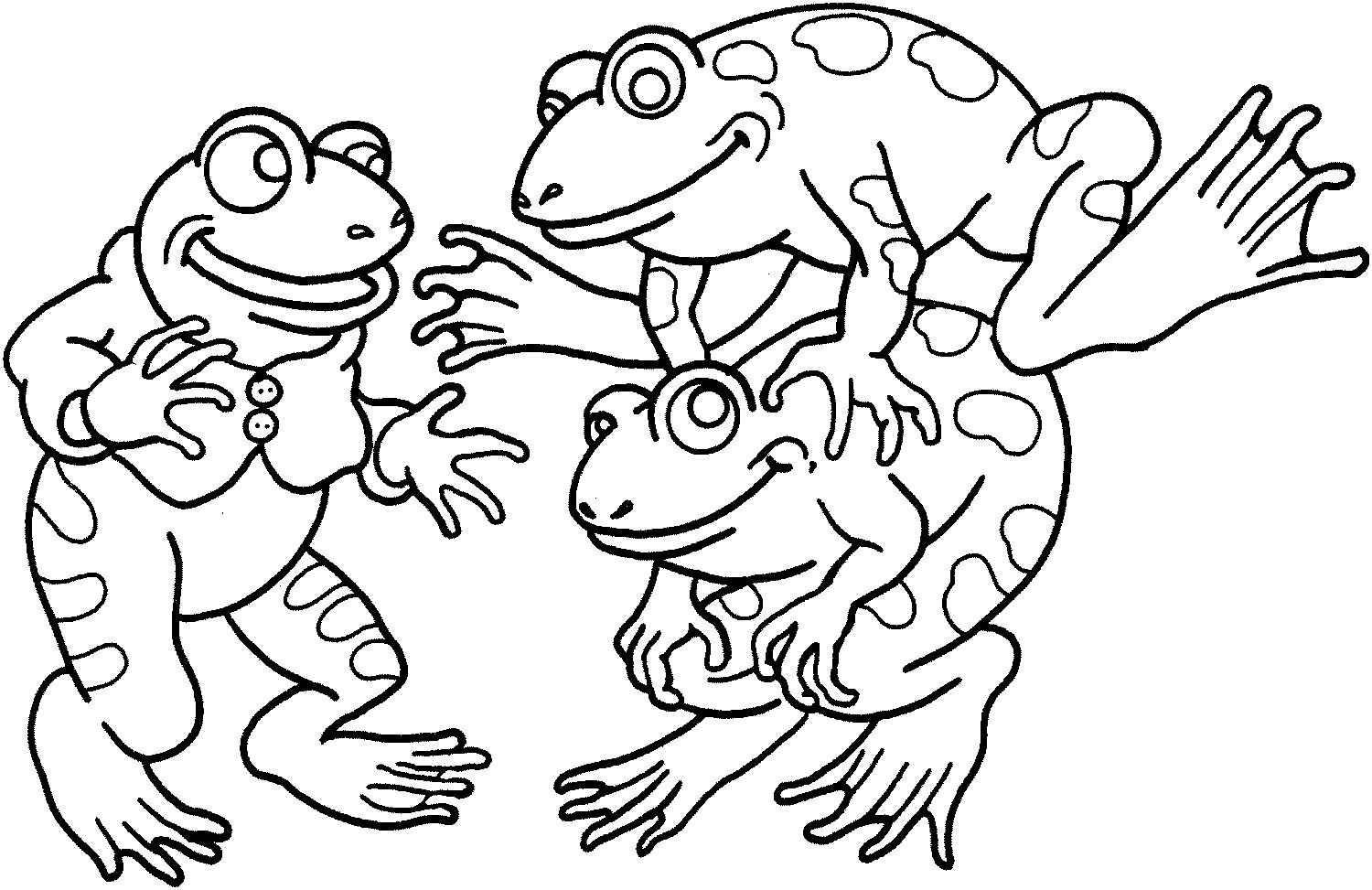 Frogs Coloring Pages
 Free Printable Frog Coloring Pages For Kids