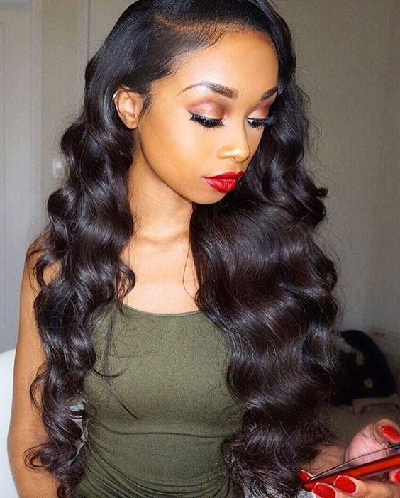 Front Wave Hairstyle Female
 200 best images about Sew ins on Pinterest