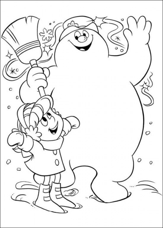 Frosty The Snowman Coloring Pages
 Free Printable Frosty the Snowman Coloring Pages Best
