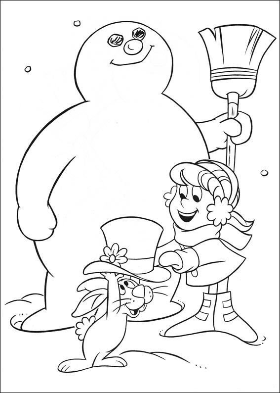 Frosty The Snowman Coloring Pages
 Kids n fun