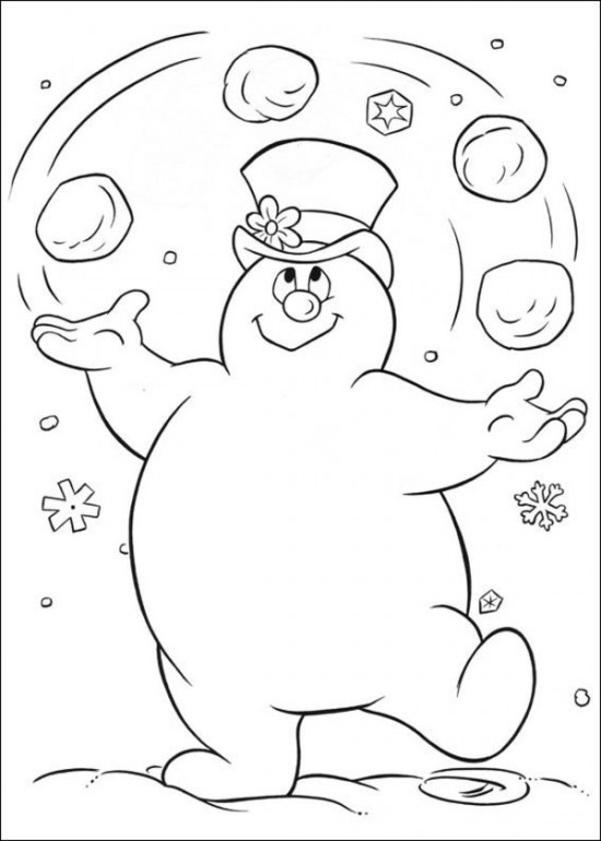 Frosty The Snowman Coloring Pages
 Free Printable Frosty the Snowman Coloring Pages Best