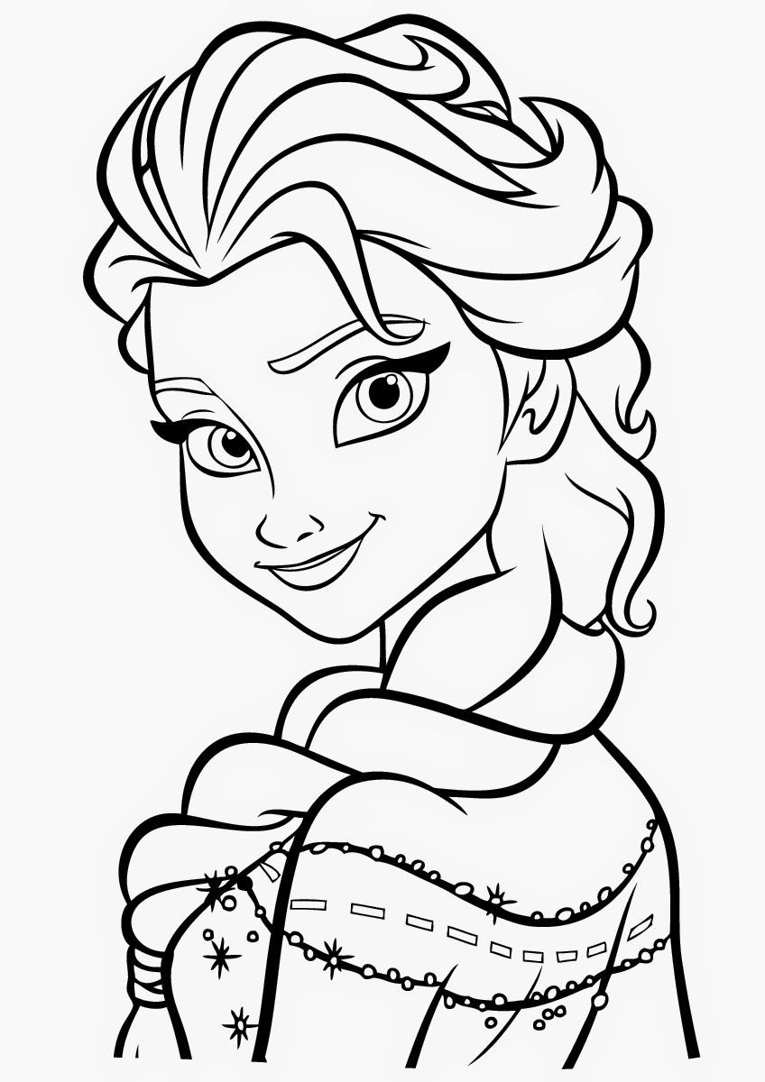 Frozen Coloring Sheets For Girls
 Disney Frozen Coloring Pages for Girls