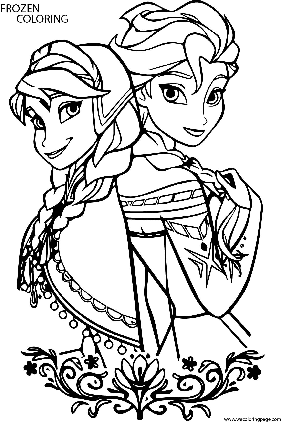 Frozen Printable Coloring Pages Pdf
 WeColoringPage Frozen