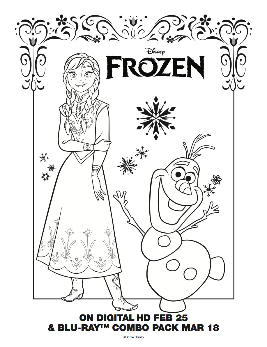 Frozen Printable Coloring Pages Pdf
 Frozen Ana Free Coloring Pages