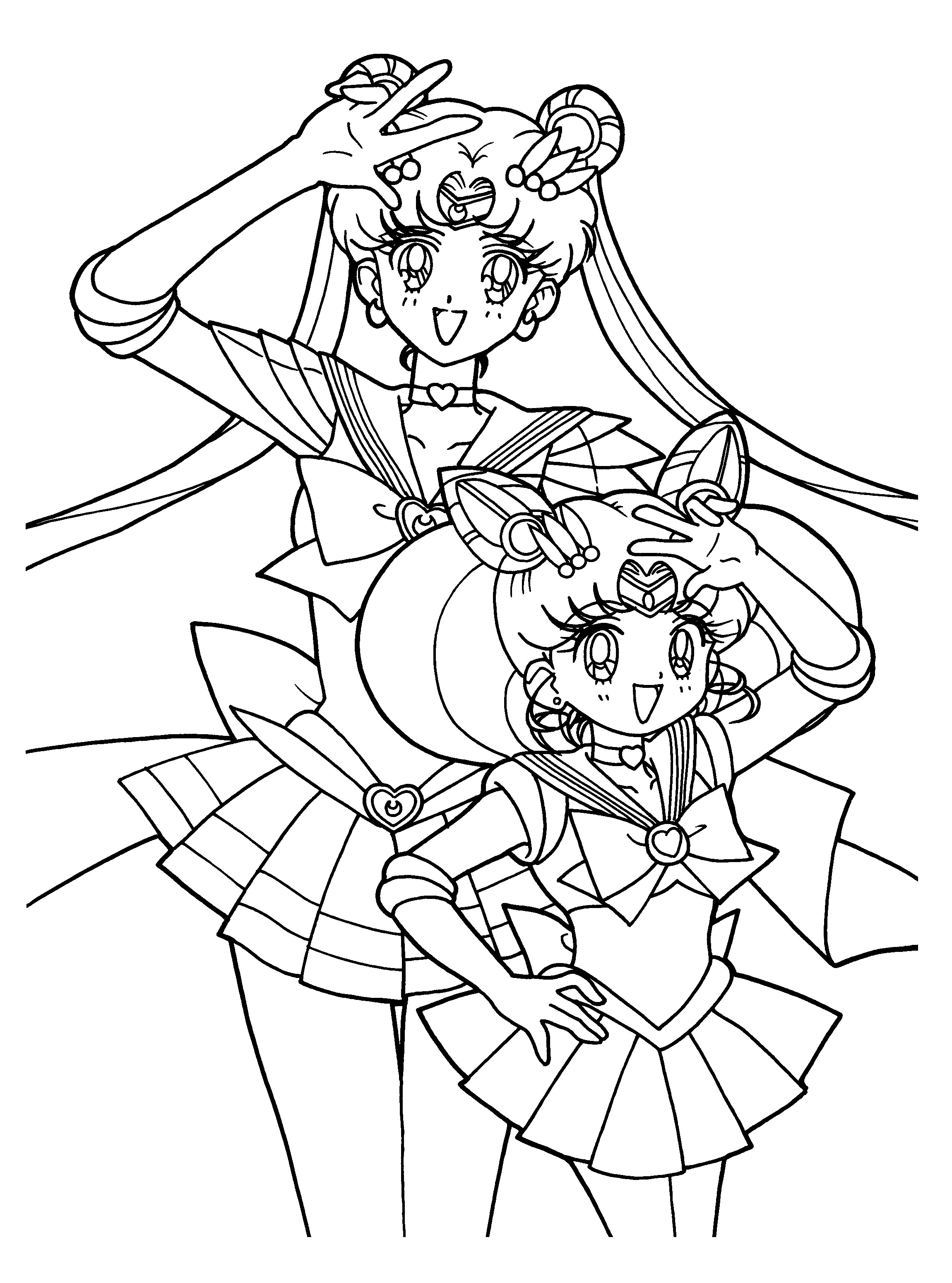 Fun Coloring Sheets For Kids
 Free Printable Sailor Moon Coloring Pages For Kids