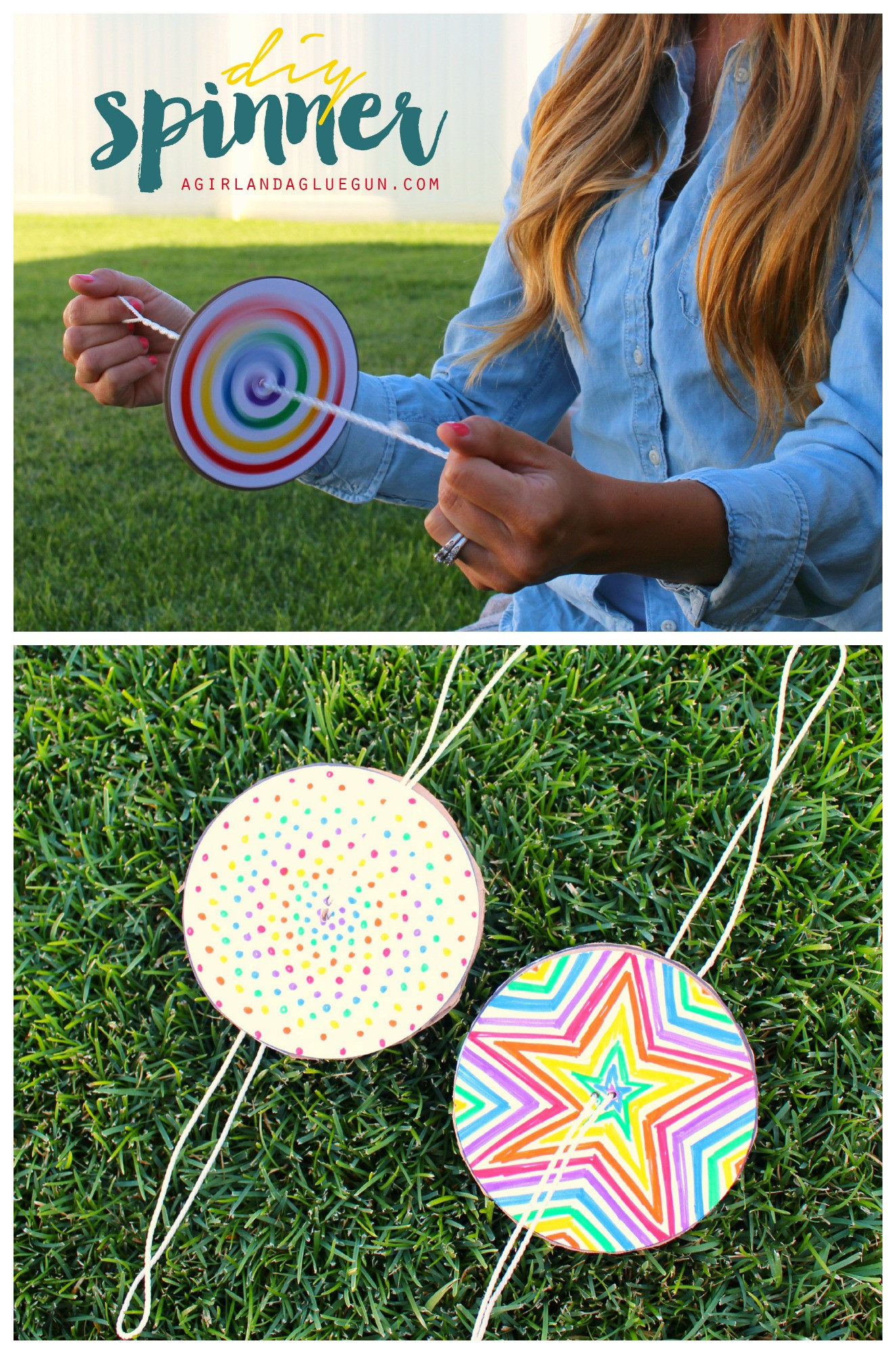 Fun Kids Crafts
 DIY Paper Spinner