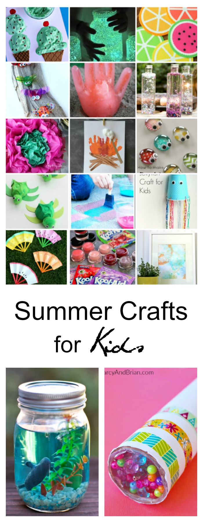 Fun Kids Crafts
 40 Creative Summer Crafts for Kids That Are Really Fun