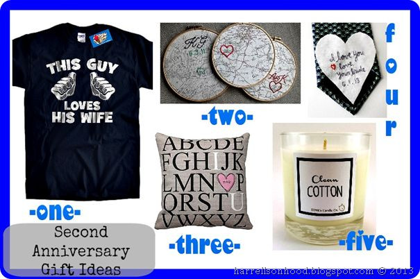 Fun Second Wedding Gift Ideas
 etsy finds for traditional second anniversary t ideas